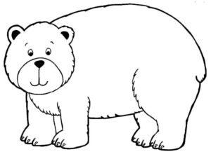 Desenho de Urso Desenho Colorir Imprimir 020