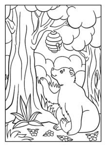 Desenho de Urso Desenho Colorir Imprimir 032