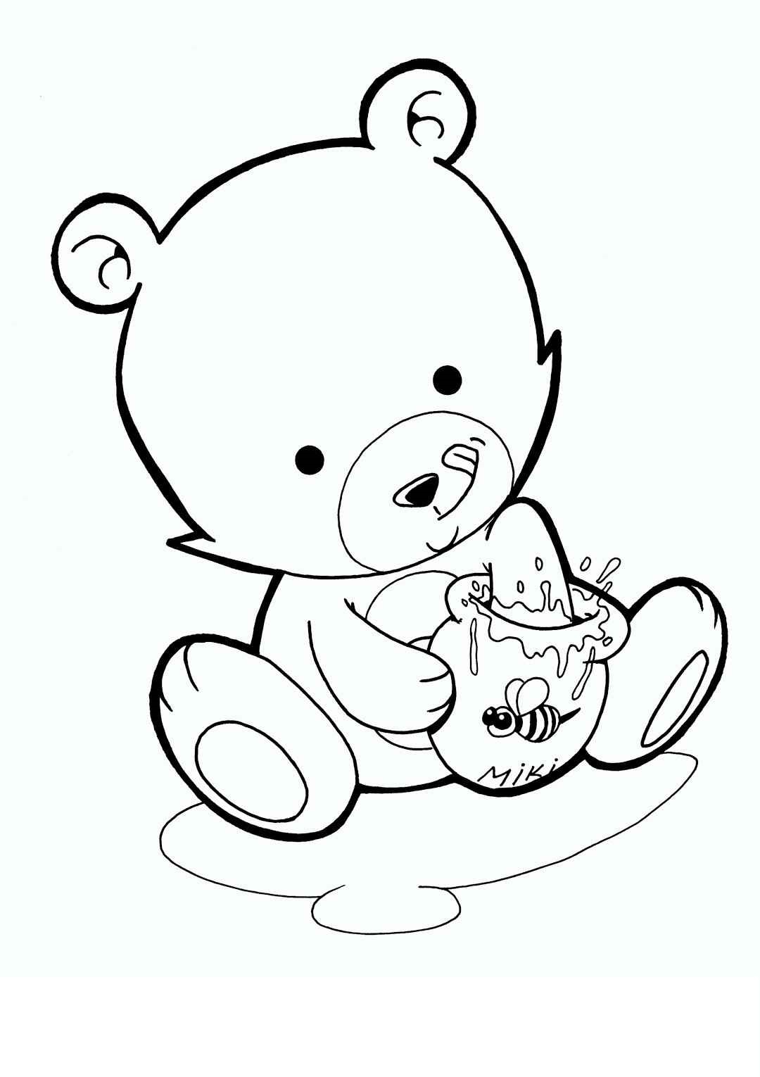 Desenho de Urso Desenho Colorir Imprimir 073