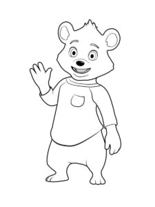 Desenho de Urso Desenho Colorir Imprimir 080