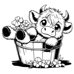 Desenho de Vaca Desenho Colorir Imprimir 01