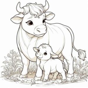 Desenho de Vaca Desenho Colorir Imprimir 02