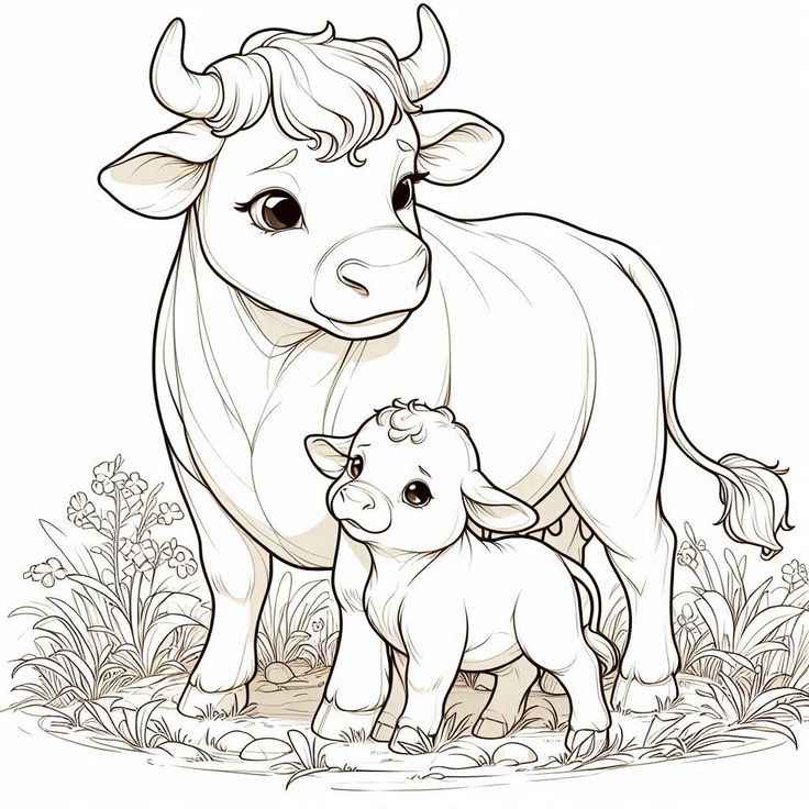 Desenho de Vaca Desenho Colorir Imprimir 02