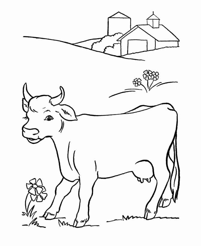 Desenho de Vaca Desenho Colorir Imprimir 19