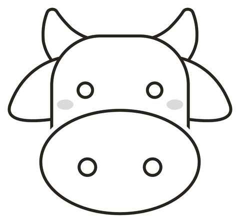 Desenho de Vaca Desenho Colorir Imprimir 24