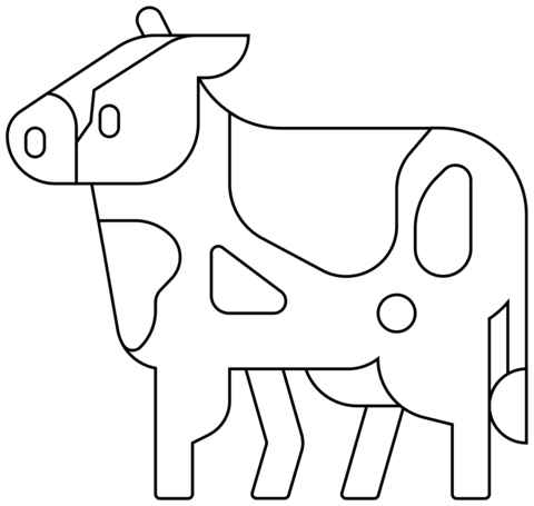 Desenho de Vaca Desenho Colorir Imprimir 27
