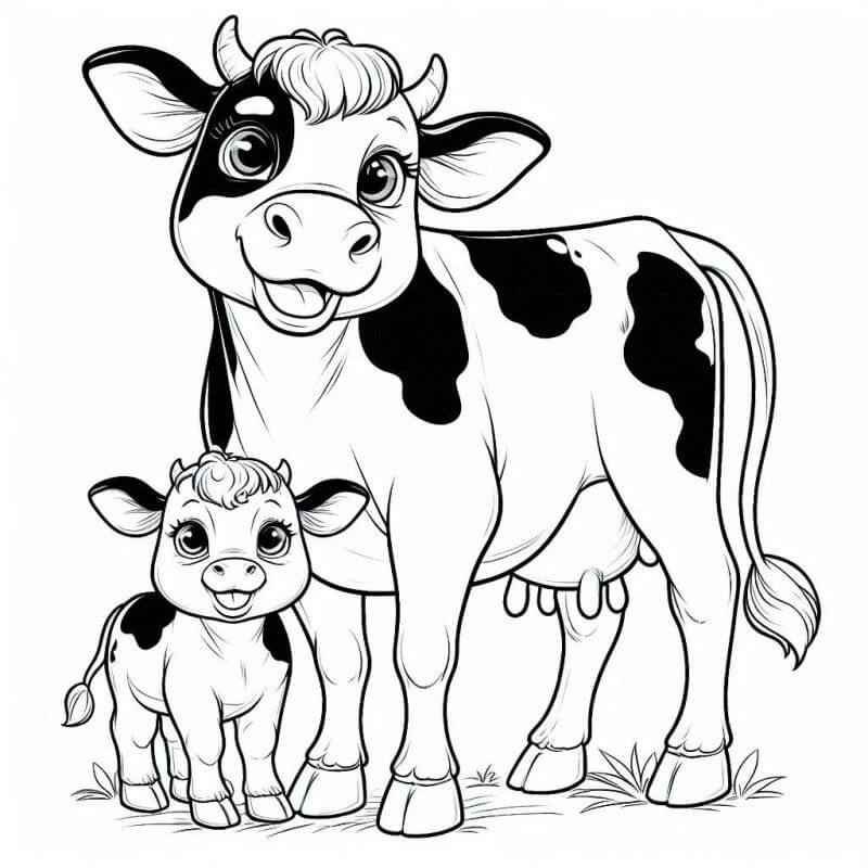 Desenho de Vaca Desenho Colorir Imprimir 56