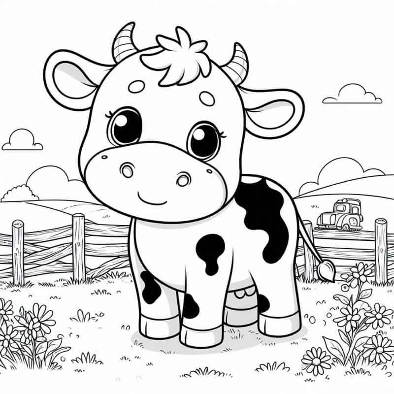 Desenho de Vaca Desenho Colorir Imprimir 59
