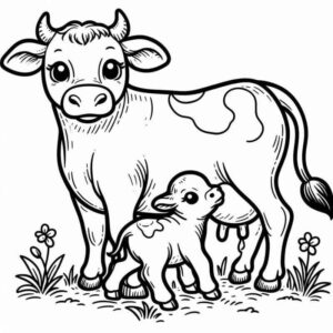 Desenho de Vaca Desenho Colorir Imprimir 73
