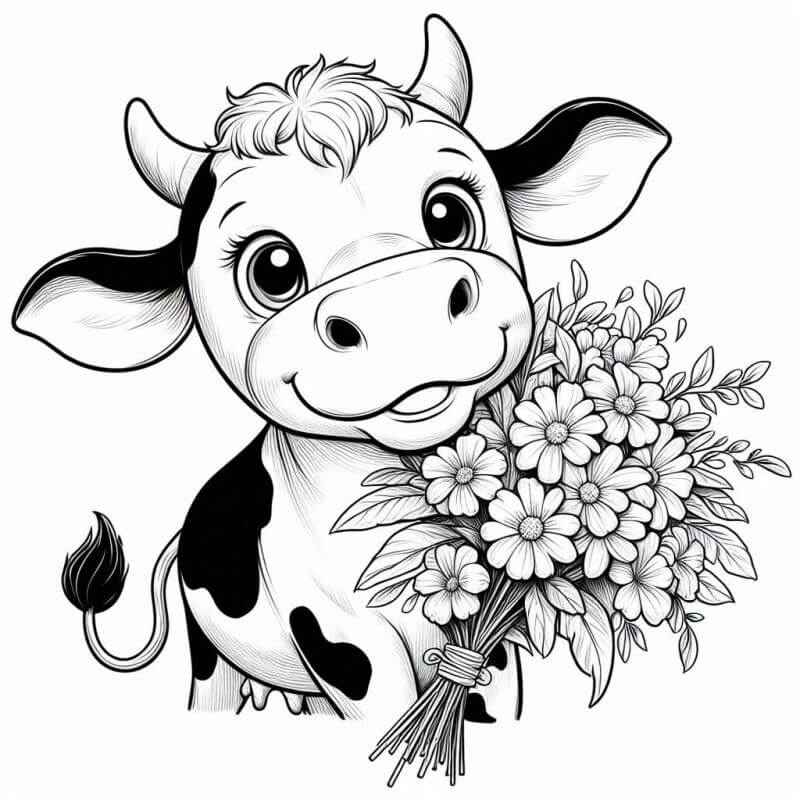 Desenho de Vaca Desenho Colorir Imprimir 74