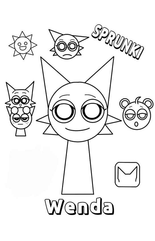 Desenho de Sprunki Desenho Colorir Imprimir 02