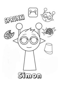 Desenho de Sprunki Desenho Colorir Imprimir 03