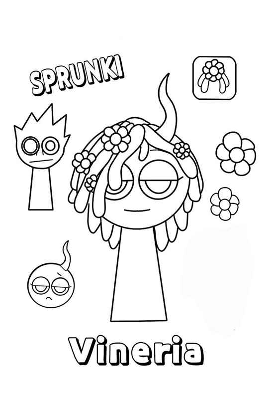 Desenho de Sprunki Desenho Colorir Imprimir 04