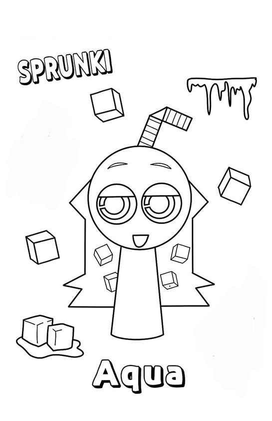 Desenho de Sprunki Desenho Colorir Imprimir 06