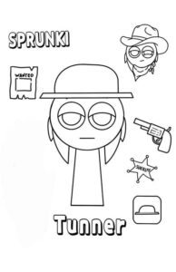 Desenho de Sprunki Desenho Colorir Imprimir 08