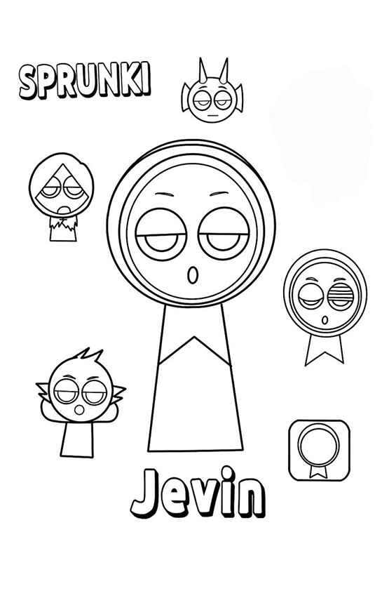 Desenho de Sprunki Desenho Colorir Imprimir 09