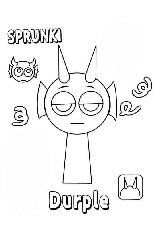 Desenho de Sprunki Desenho Colorir Imprimir 13