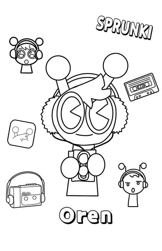Desenho de Sprunki Desenho Colorir Imprimir 14