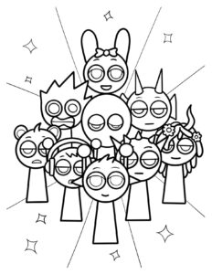 Desenho de Sprunki Desenho Colorir Imprimir 17