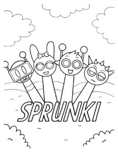 Desenho de Sprunki Desenho Colorir Imprimir 18