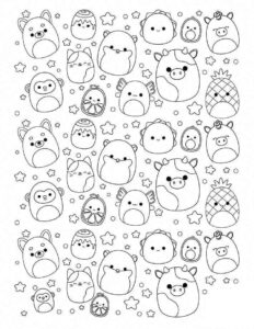 Desenho de Squishmallow Desenho Colorir Imprimir 02