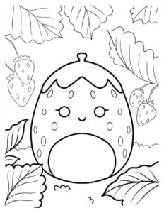 Desenho de Squishmallow Desenho Colorir Imprimir 03
