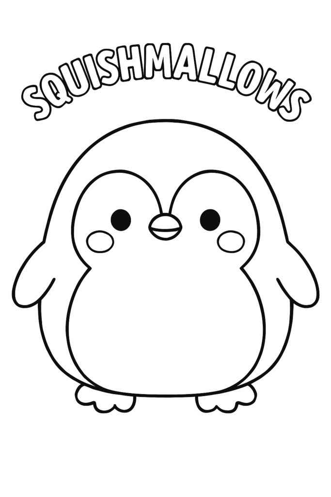 Desenho de Squishmallow Desenho Colorir Imprimir 04