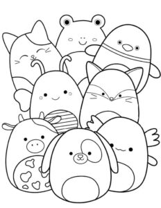 Desenho de Squishmallow Desenho Colorir Imprimir 05
