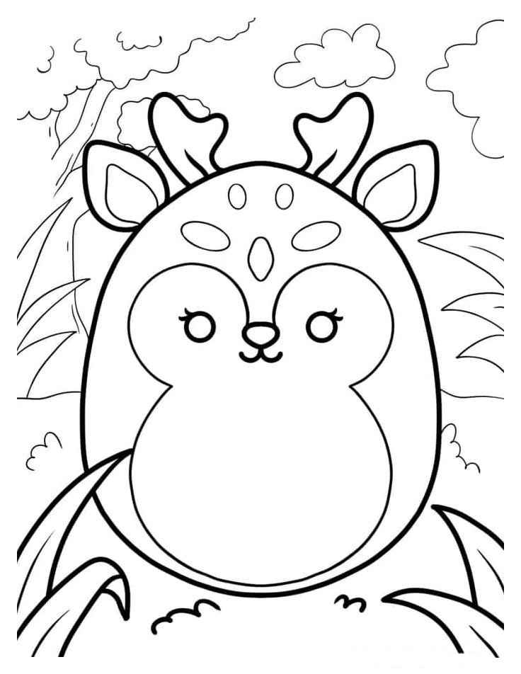 Desenho de Squishmallow Desenho Colorir Imprimir 06