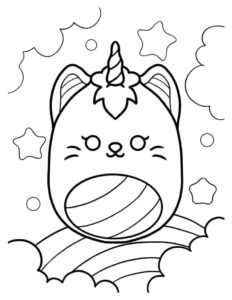 Desenho de Squishmallow Desenho Colorir Imprimir 07