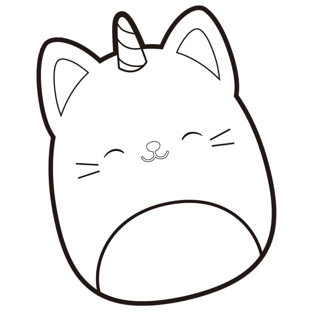 Desenhos de Squishmallow para Imprimir e Colorir