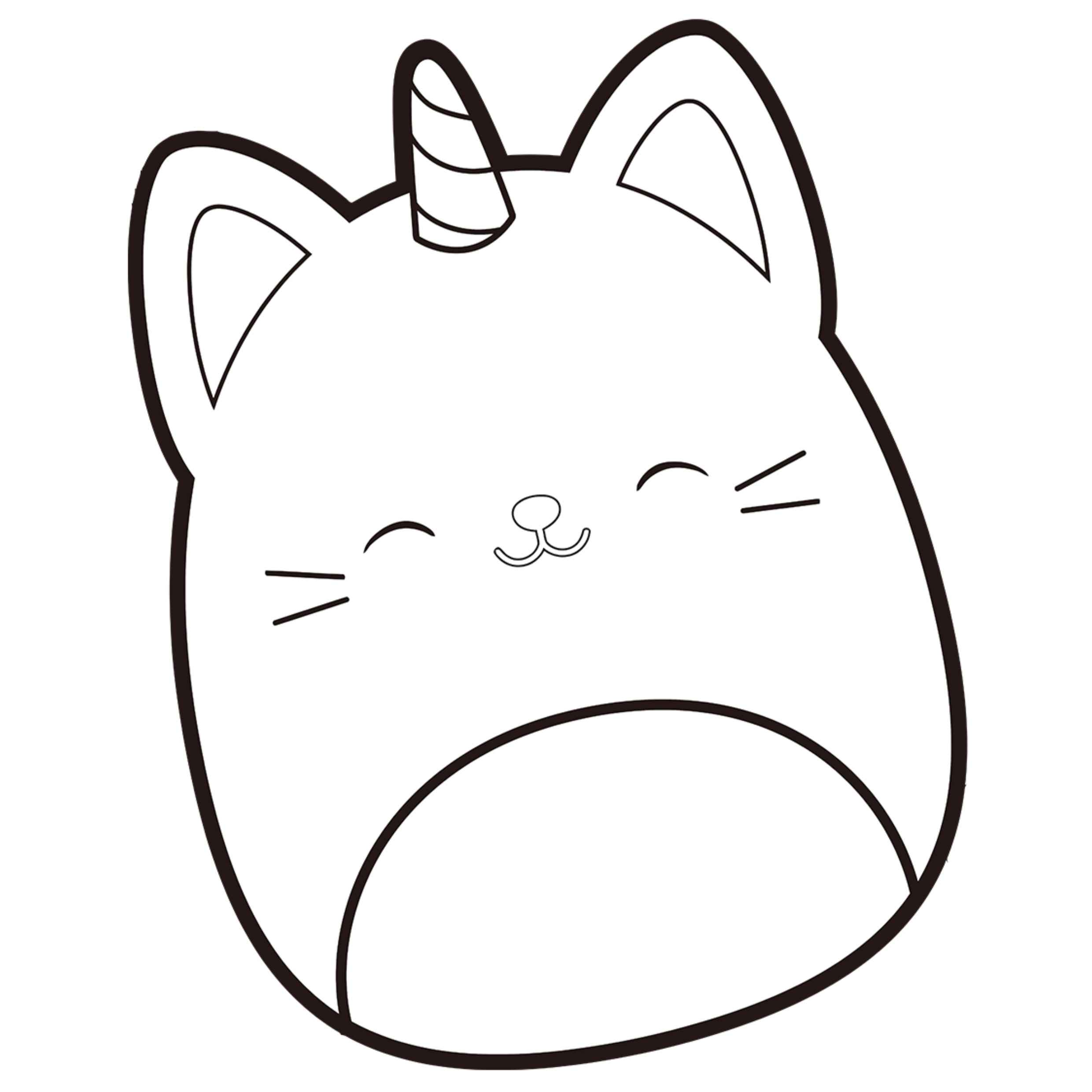 Desenho de Squishmallow Desenho Colorir Imprimir 09