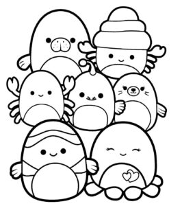 Desenho de Squishmallow Desenho Colorir Imprimir 16