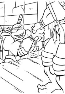 Desenho de Tartarugas Ninja Desenho Colorir Imprimir 08