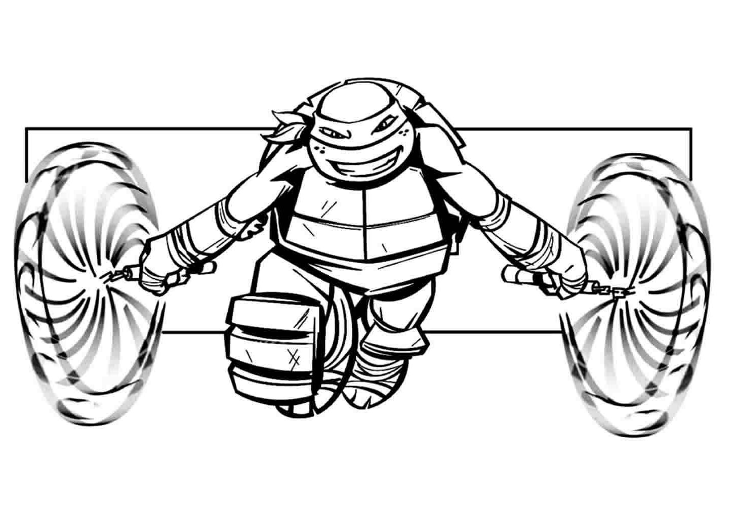 Desenho de Tartarugas Ninja Desenho Colorir Imprimir 13