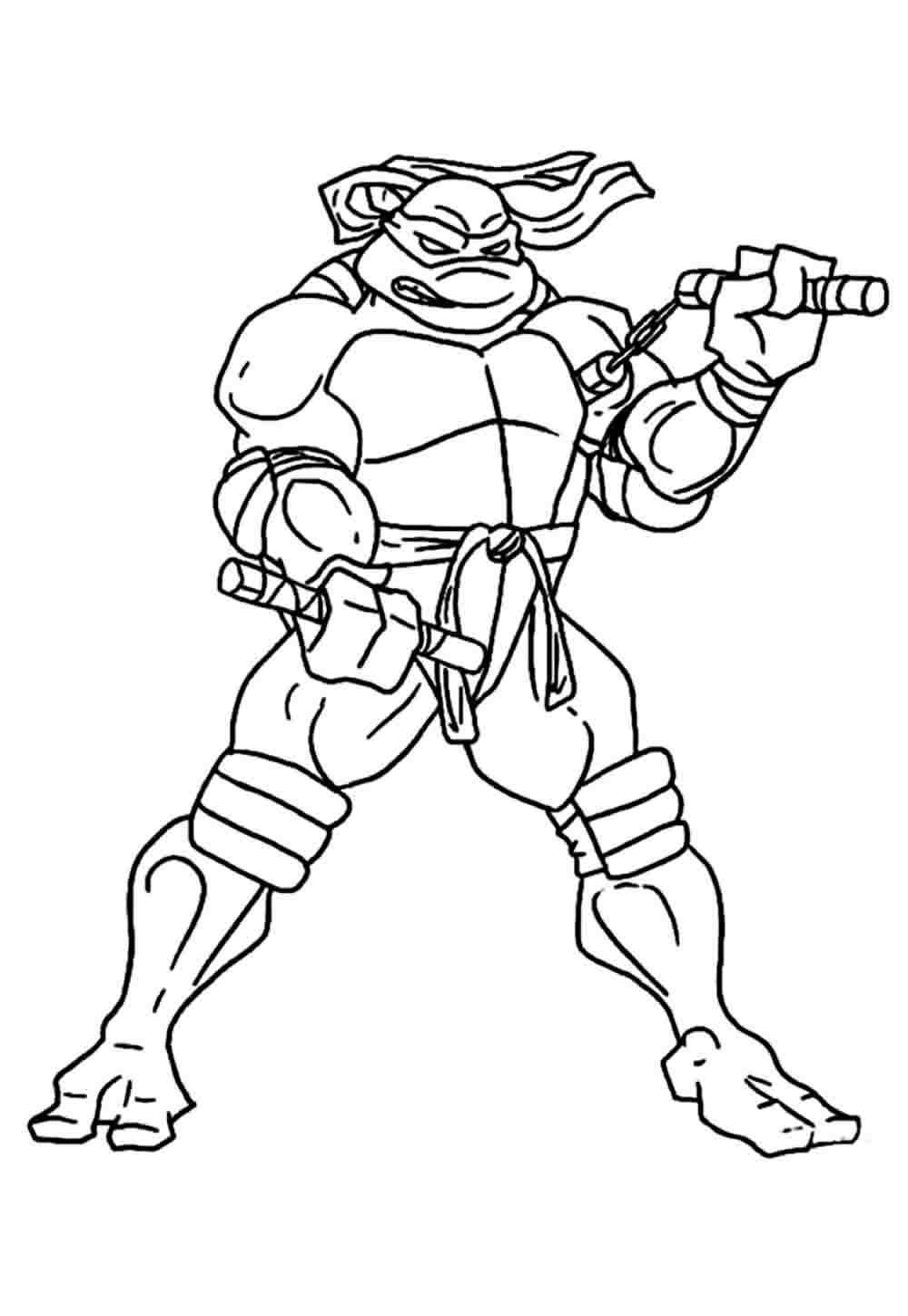 Desenho de Tartarugas Ninja Desenho Colorir Imprimir 14