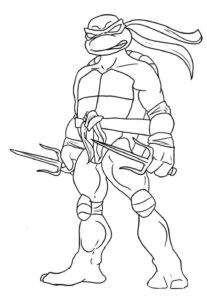 Desenho de Tartarugas Ninja Desenho Colorir Imprimir 15