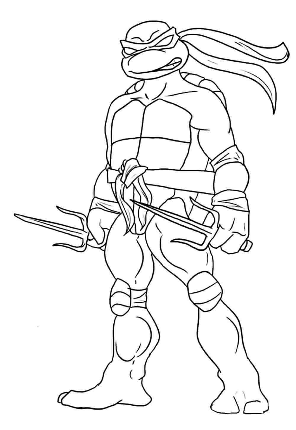 Desenho de Tartarugas Ninja Desenho Colorir Imprimir 15