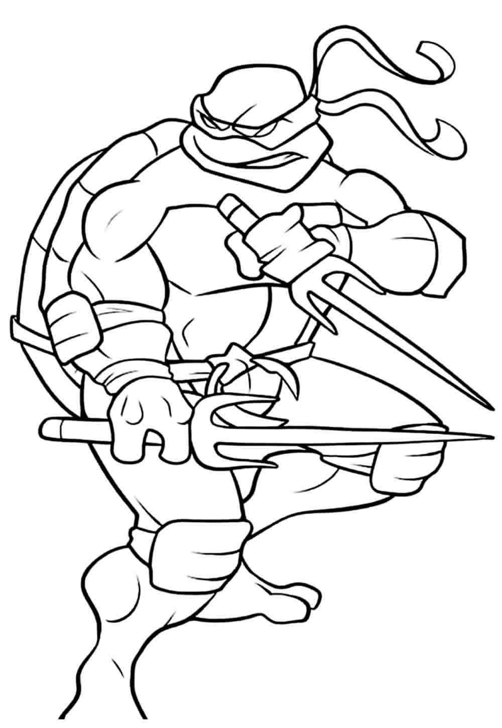 Desenho de Tartarugas Ninja Desenho Colorir Imprimir 17