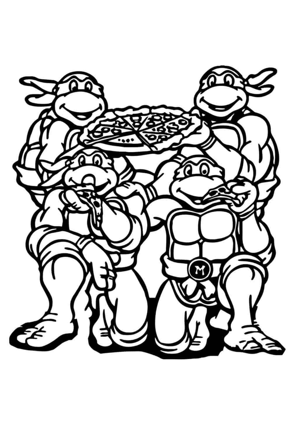 Desenho de Tartarugas Ninja Desenho Colorir Imprimir 19