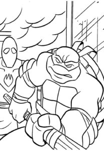 Desenho de Tartarugas Ninja Desenho Colorir Imprimir 21