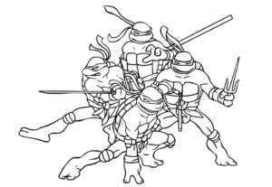 Desenho de Tartarugas Ninja Desenho Colorir Imprimir 22