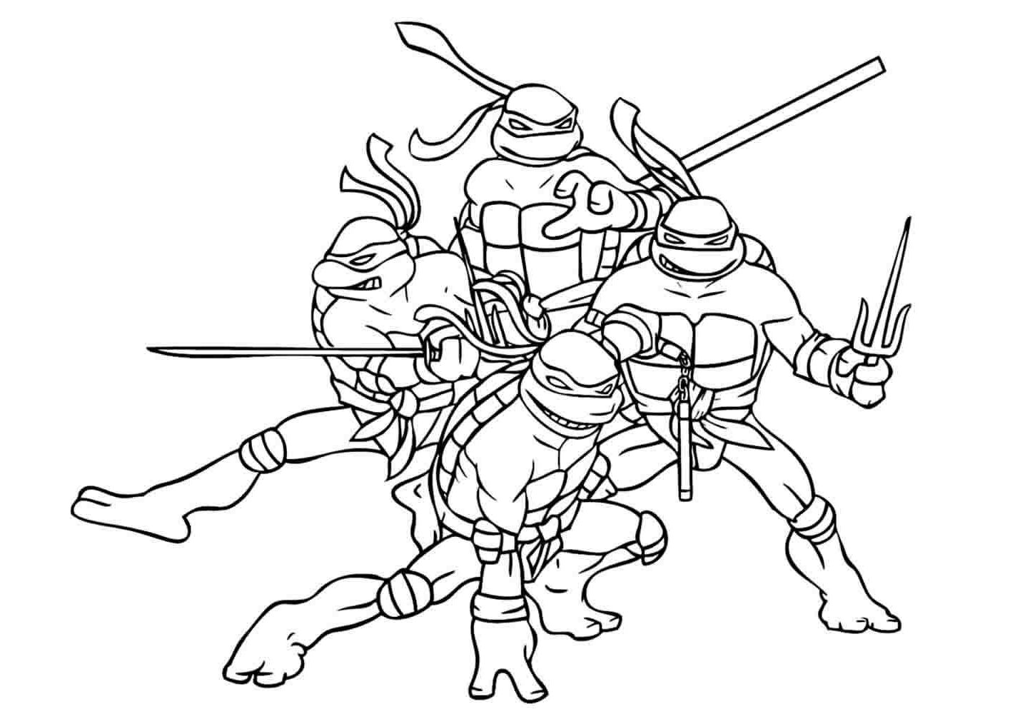 Desenho de Tartarugas Ninja Desenho Colorir Imprimir 22