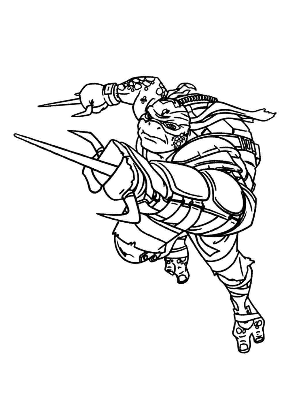 Desenho de Tartarugas Ninja Desenho Colorir Imprimir 24