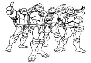Desenho de Tartarugas Ninja Desenho Colorir Imprimir 25