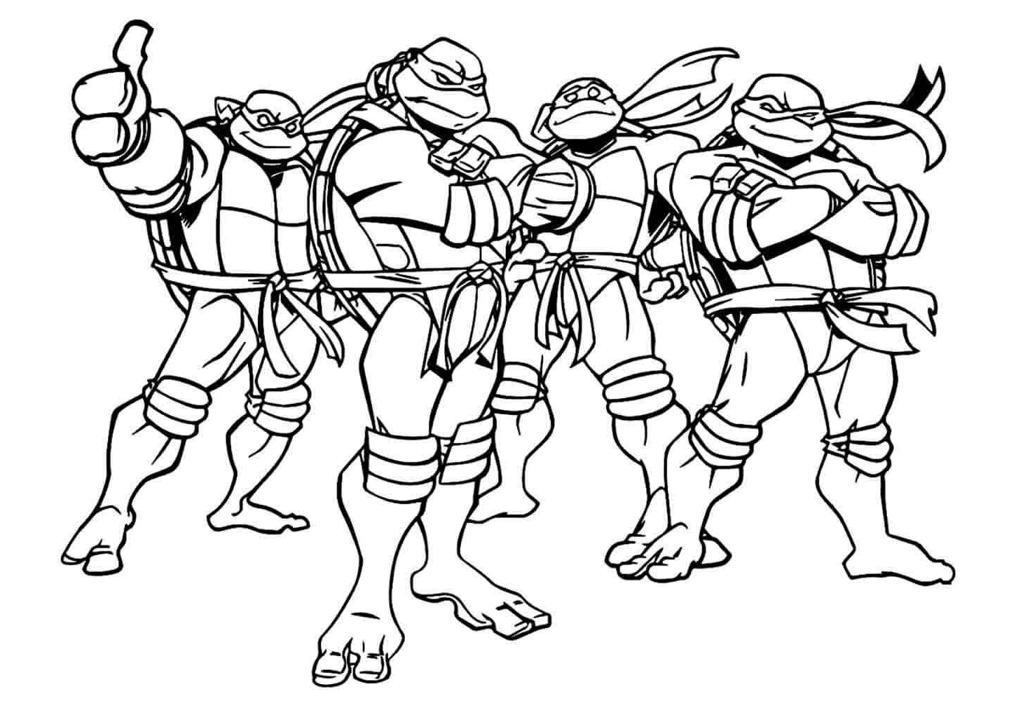 Desenho de Tartarugas Ninja Desenho Colorir Imprimir 25