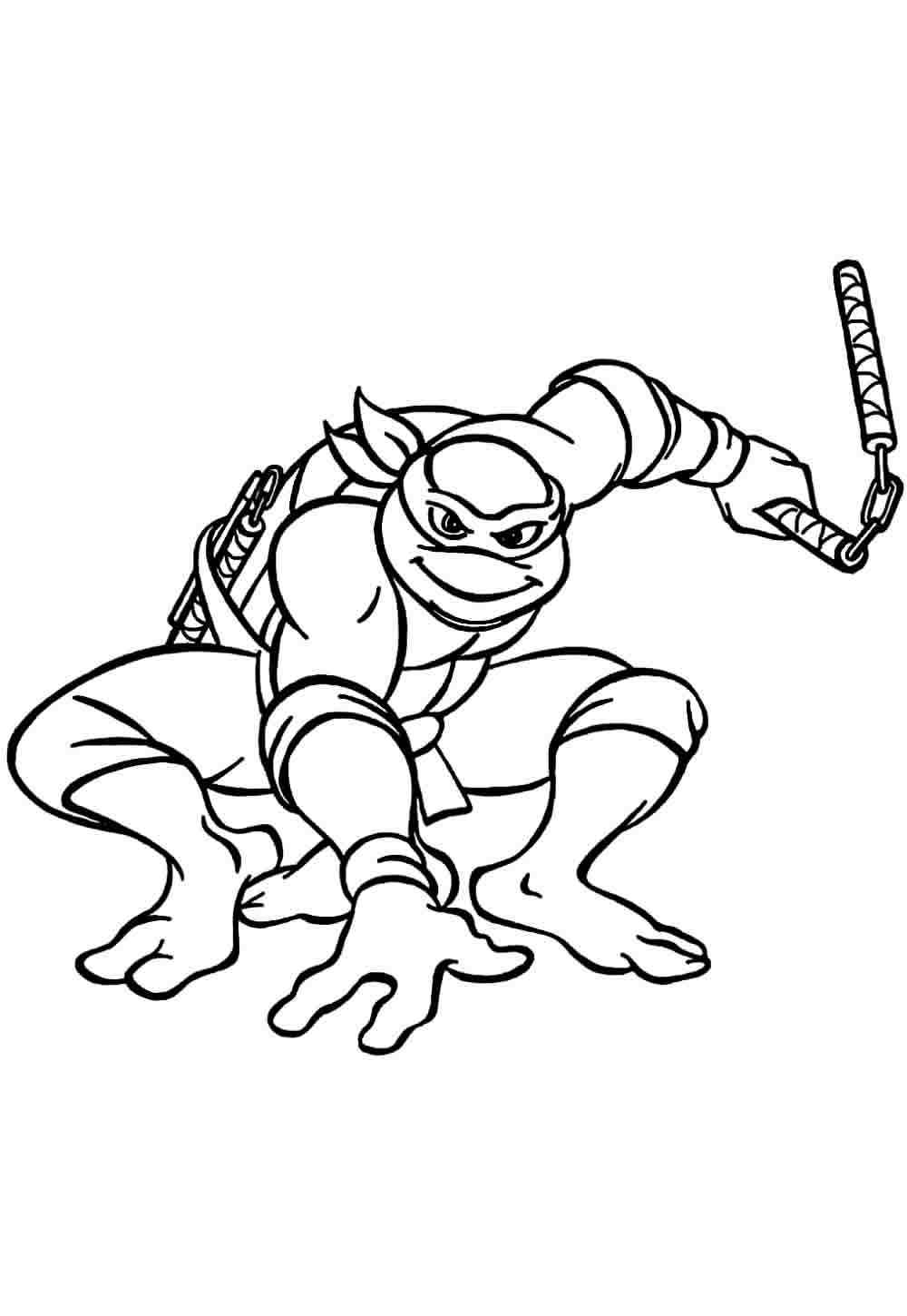 Desenho de Tartarugas Ninja Desenho Colorir Imprimir 26
