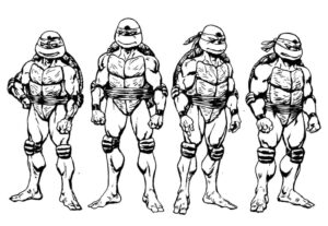 Desenho de Tartarugas Ninja Desenho Colorir Imprimir 28