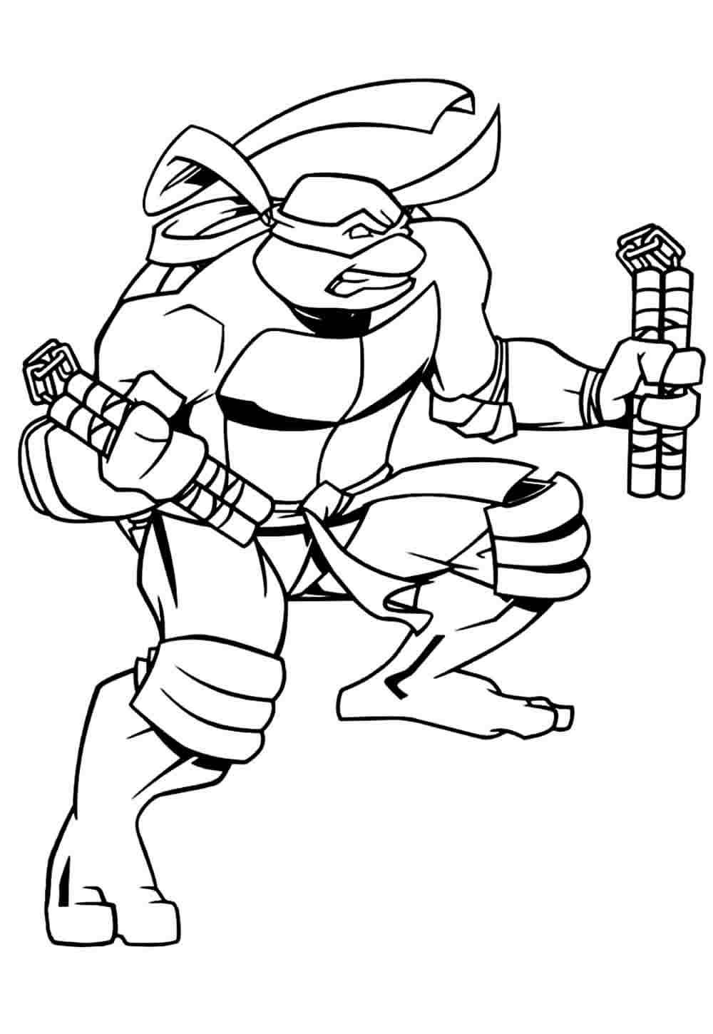 Desenho de Tartarugas Ninja Desenho Colorir Imprimir 29
