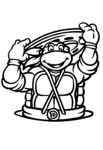 Desenho de Tartarugas Ninja Desenho Colorir Imprimir 30